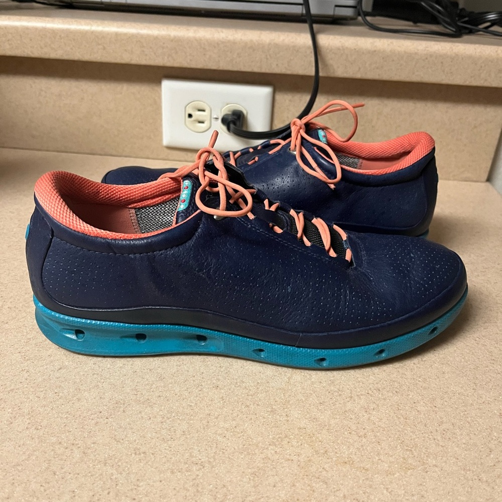 Ecco O2 yak leather Gore-Tex golf Sneakers shoes 39 - 8